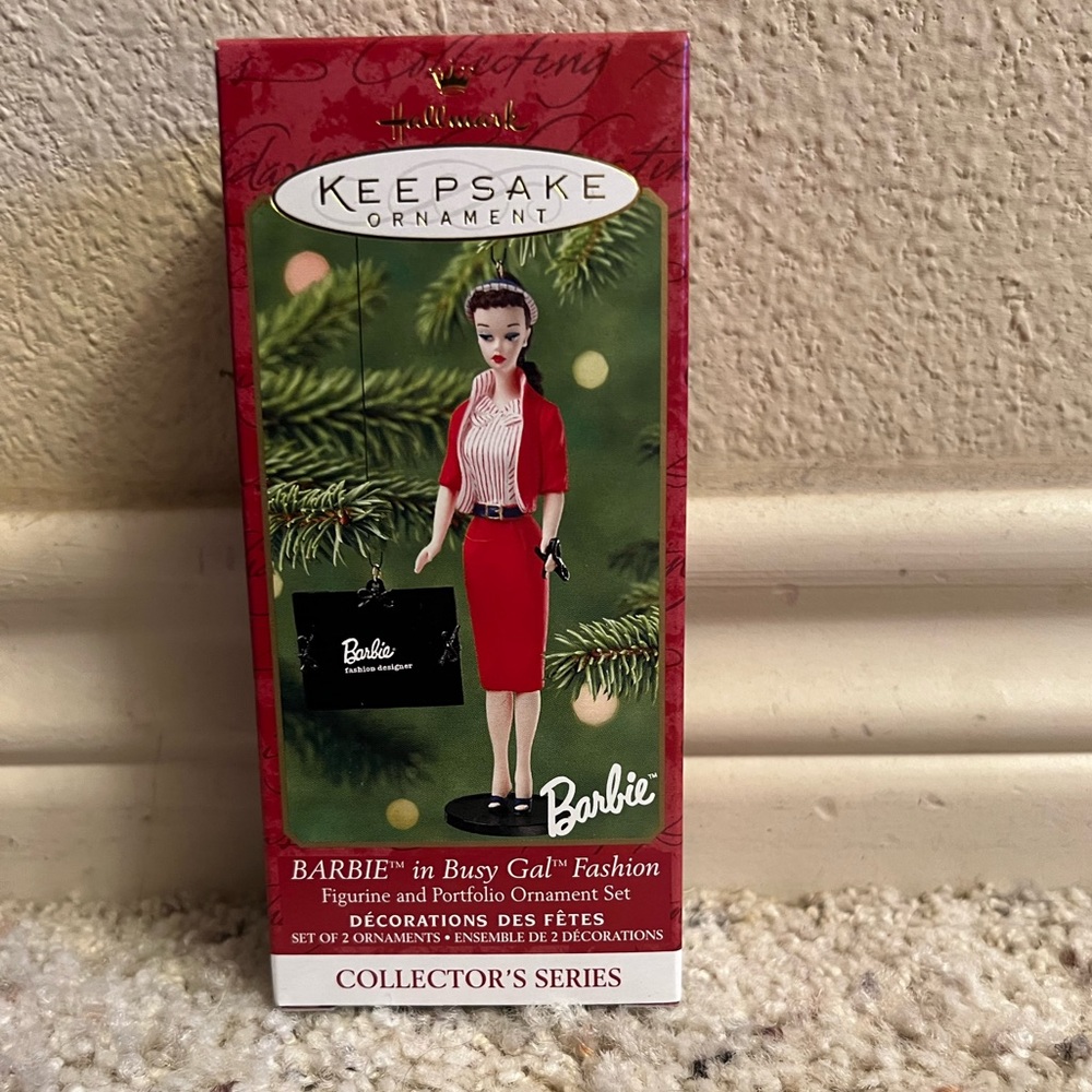 2001 Keepsake Ornament Busy Gal’ Fashion Barbie